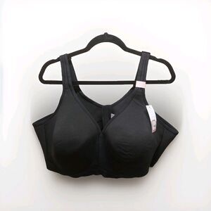 NWT CACIQUE The Cotton Unlined Full Coverage No-Wire Bra Size 50D Black